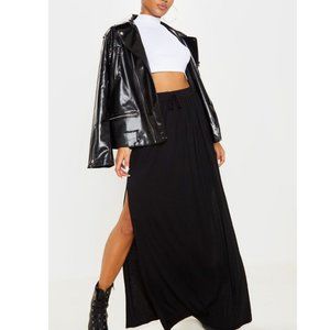 Design History Black Slit Leg Maxi Dress - Small